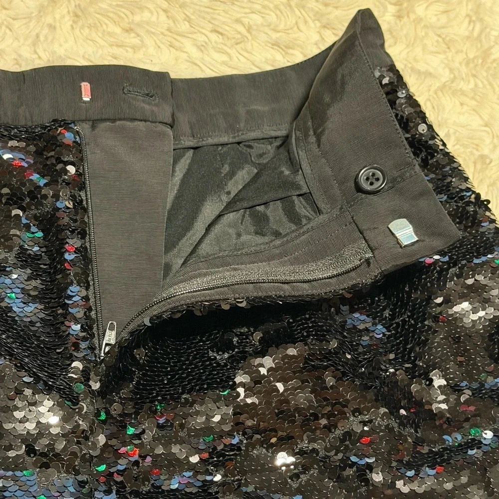 NWT Dundas Black Sequin Shorts - Size Medium